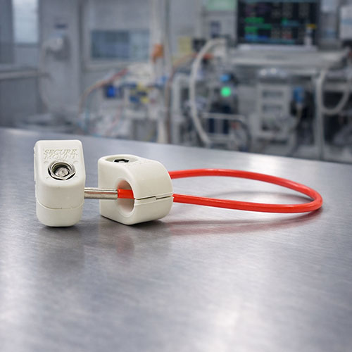 color coded medical cable tether